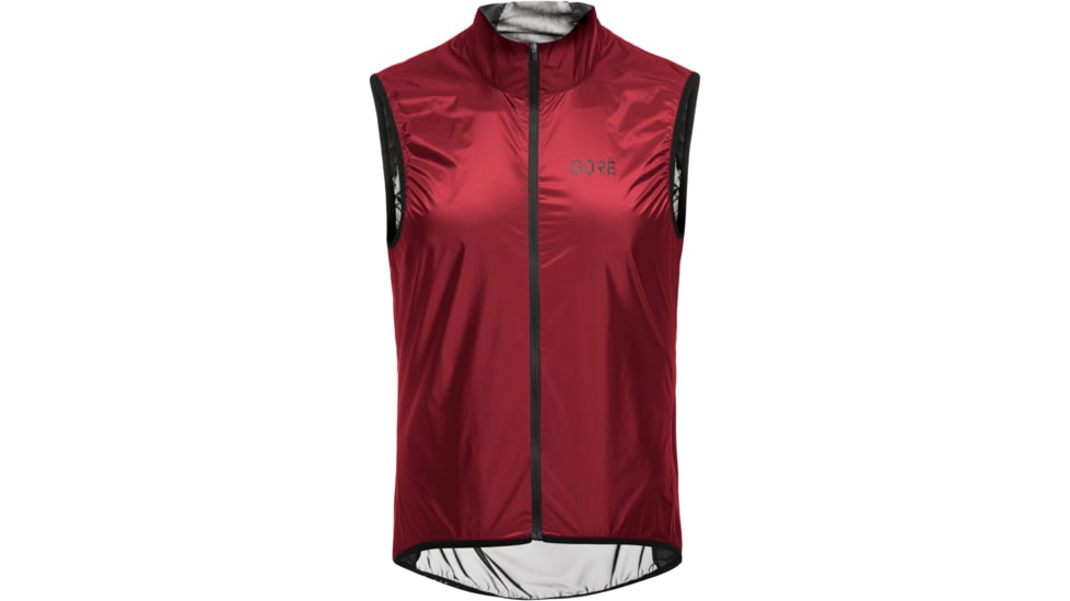 GOREWEAR Ambient WINDSTOPPERR Cycling Vest Mens in Utility Red/Black Large Form fit Windproof D23E005A, 100731-DA99-XL