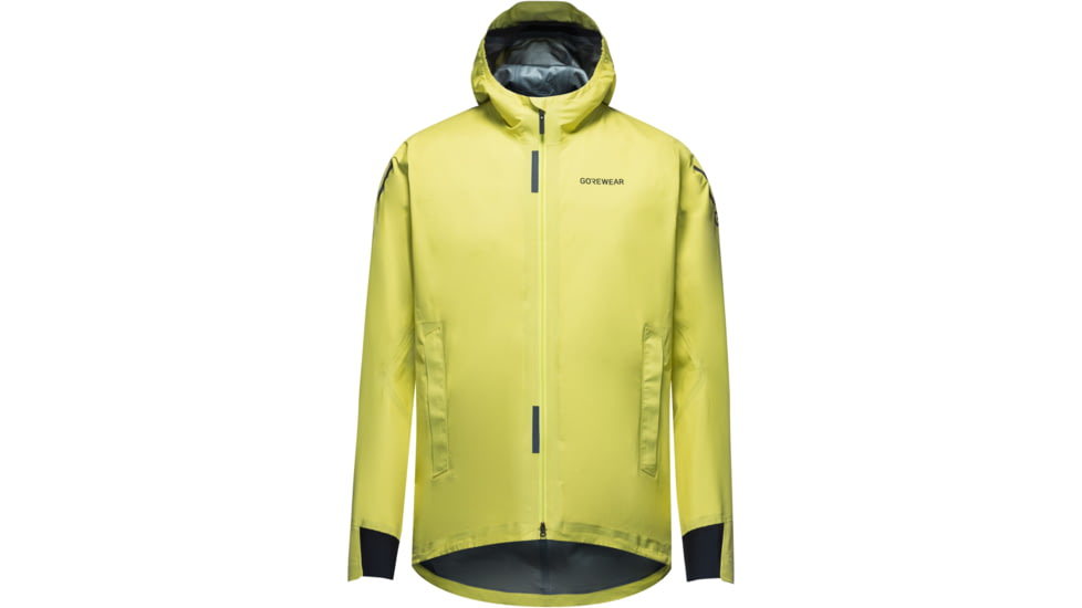 GOREWEAR CONCURVE GORE-TEX LE2 Running Jacket Mens in Lime Yellow Medium Slim fit Waterproof 202A8C9B, 101215-CB00-L
