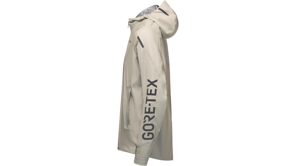 GOREWEAR CONCURVE LE4 GORE-TEX Running Jacket Sleeve Logo Mens in Tech Beige 2XL Slim fit Waterproof 122AFD65, 101242-BG00-XXXL