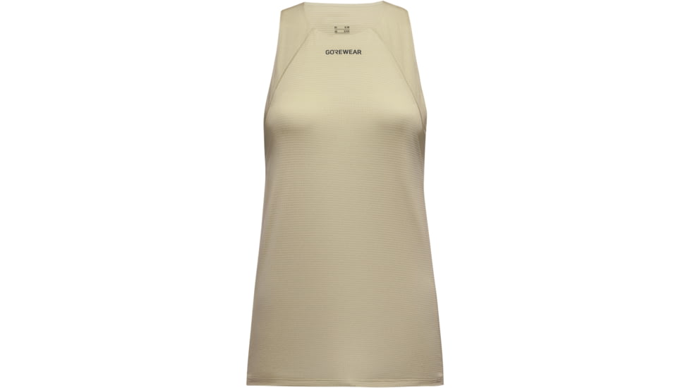 GOREWEAR Contest 2.0 Running Singlet Womens in Tech Beige Small 4-6 Slim fit E5C6A409, 101071-BG00-38