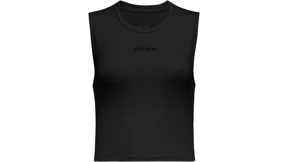 GOREWEAR Everyday Crop Top Womens in Black 2XS Regular fit 7C74FDE7, 101164-9900-34