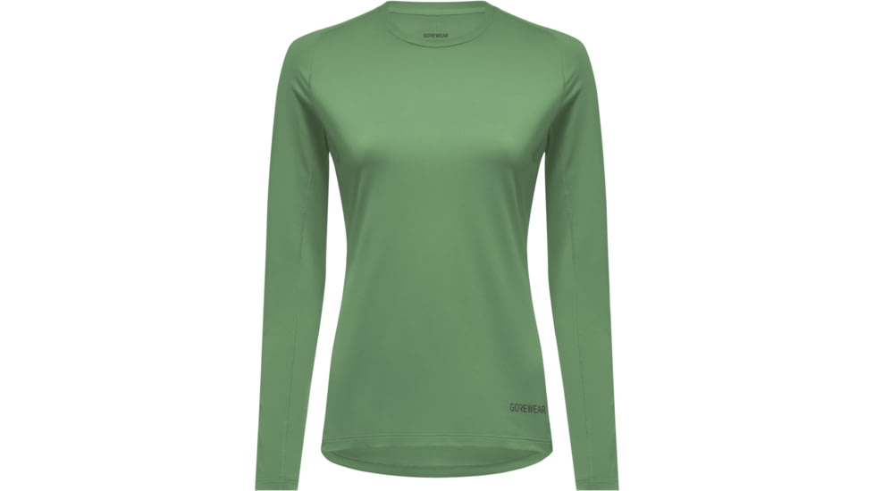 GOREWEAR Everyday Long Sleeve Running Shirt Womens in Engine Green Large 12-14 Regular fit B11AFAEA, 101017-DB00-42