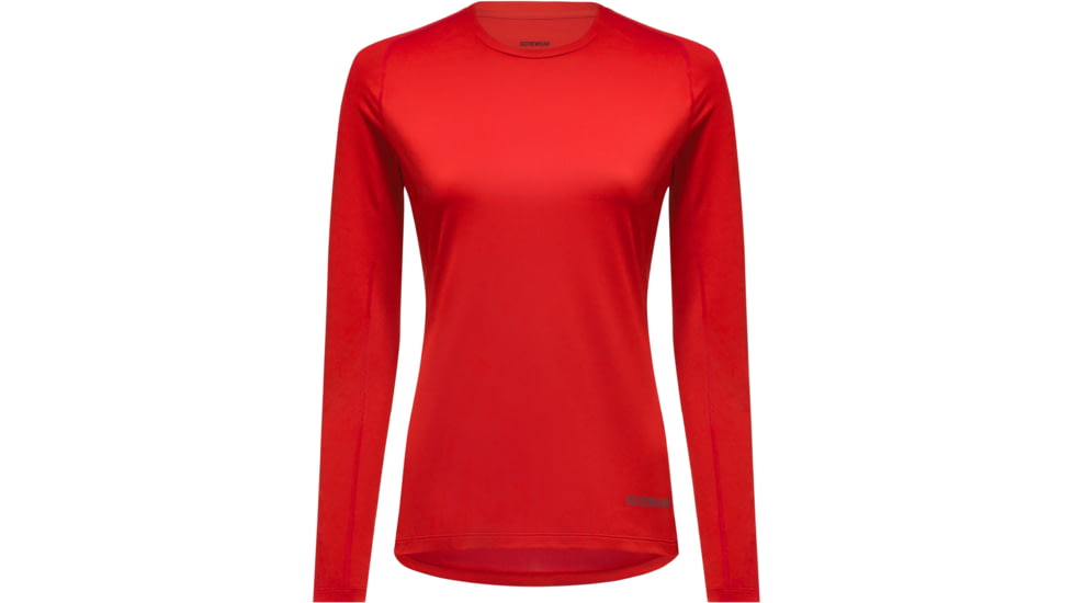 GOREWEAR Everyday Long Sleeve Running Shirt Womens in Lab Red XL 16-18 Regular fit 7B5A54EB, 101017-DC00-44