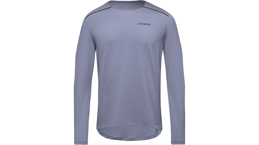 Gorewear GOREWEAR Contest 2.0 Long Sleeve Tee Mens in Amethyst Grey Large Slim fit, 101076-DF00-XL