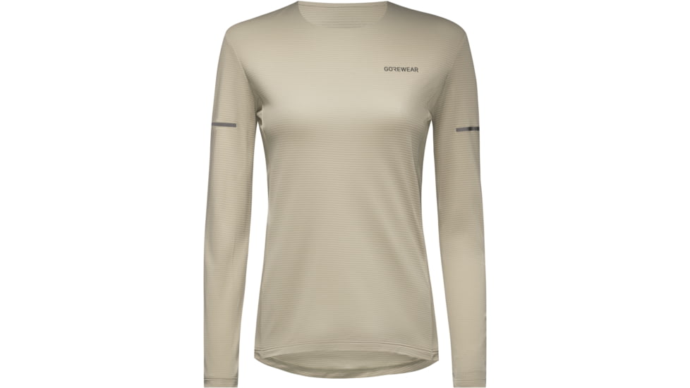 Gorewear GOREWEAR Contest 2.0 Long Sleeve Tee Womens in Tech Beige Large 12-14 Slim fit, 101073-BG00-42