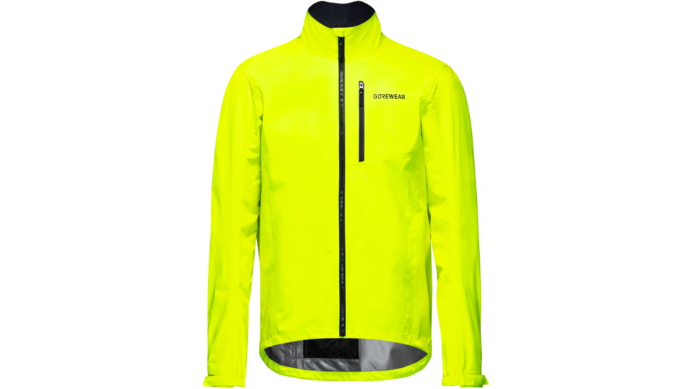 Gorewear GOREWEAR GLIDEWHEEL GORE-TEX Cycling Jacket Mens in Neon Yellow XS Regular fit Waterproof, 101170-0800-S