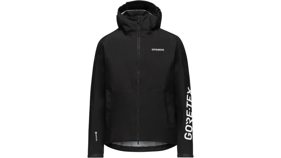 Gorewear GOREWEAR LUPRA 2.0 GORE-TEX LE1 Hooded Cycling Jacket Mens in Black Small Regular fit Waterproof, 101244-9900-S