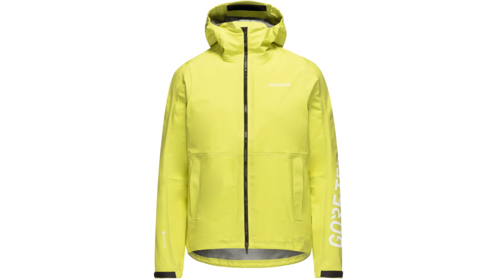 Gorewear GOREWEAR LUPRA 2.0 GORE-TEX LE1 Hooded Cycling Jacket Mens in Lime Yellow Medium Regular fit Waterproof, 101244-CB00-M