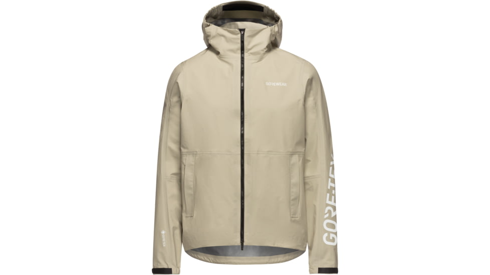 Gorewear GOREWEAR LUPRA 2.0 GORE-TEX LE1 Hooded Cycling Jacket Mens in Tech Beige 2XL Regular fit Waterproof, 101244-BG00-XXL
