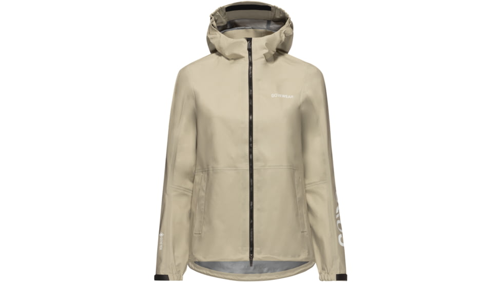 Gorewear GOREWEAR LUPRA 2.0 GORE-TEX LE1 Hooded Cycling Jacket Womens in Tech Beige Small Regular fit Waterproof, 101243-BG00-S