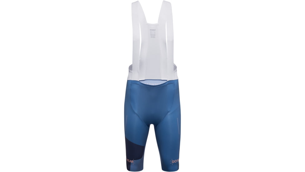 Gorewear GOREWEAR SPINSHIFT Colorblock Bib Cycling Shorts Mens in Cargo Blue Medium Form fit, 101349-CA00-L