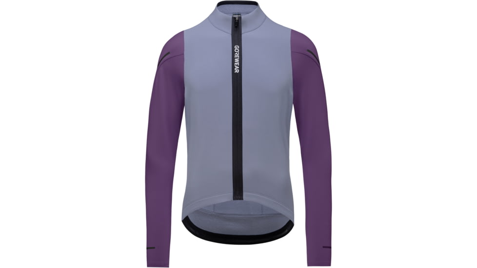 Gorewear GOREWEAR SPINSHIFT Thermo Long Sleeve Cycling Jersey Mens in Amethyst Grey/Purple Indigo XL Form fit, 101086-DFDE-XL