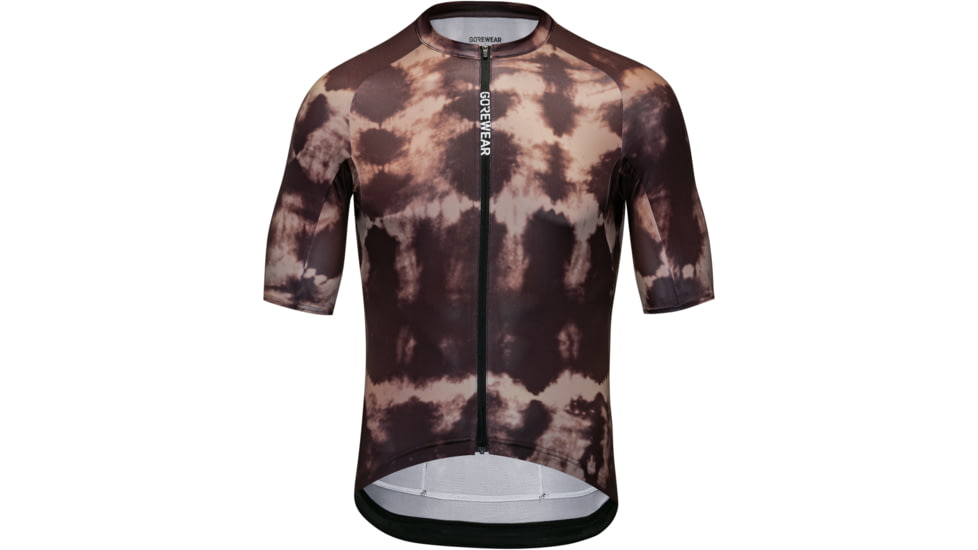 GOREWEAR SPINSHIFT Shibori Cycling Jersey Mens in Utility Brown/Tech Beige XL Form fit FDABC133, 101223-BUBG-XXL