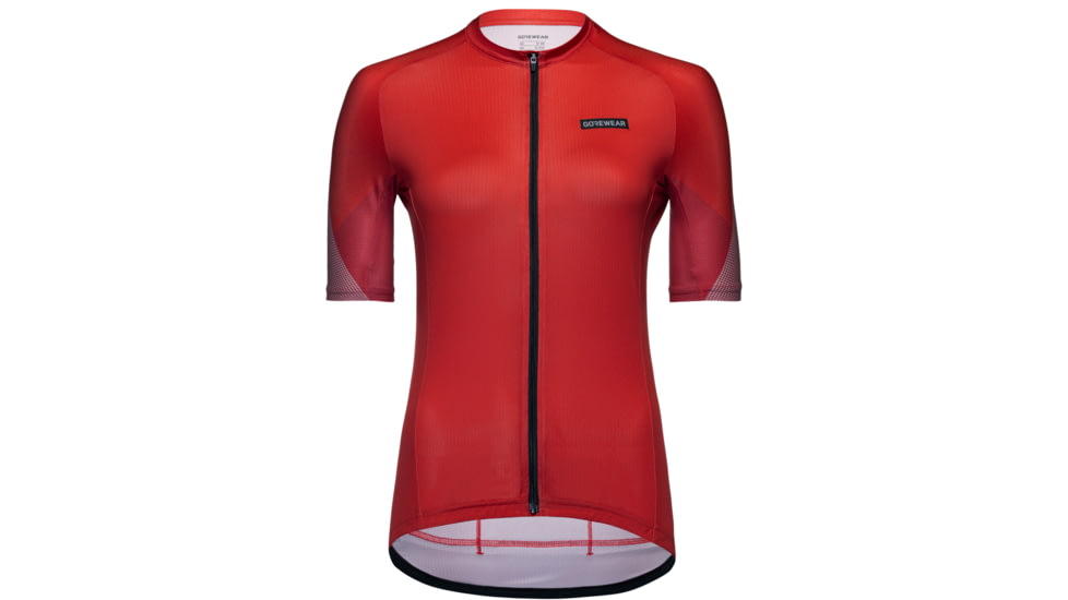GOREWEAR Spirit Triangles Cycling Jersey Womens in Lab Red/Utility Red Small Form fit 16A002F1, 101157-DCDA-S