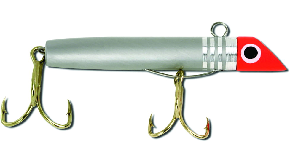 GOT-CHA 300 Series Plug, 2 1/2in #2 &amp; #4 Hooks, 7/8oz, Red Chrome/Gold Hook, G301GH