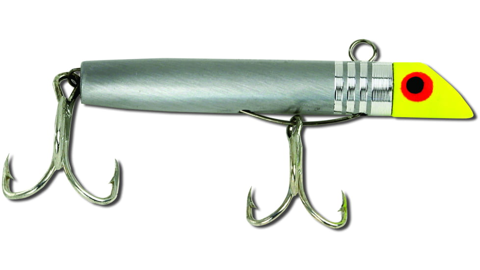 GOT-CHA 300 Series Plug, 2 1/2in #2 &amp; #4 Hooks, 7/8oz, Yellow Chrome, G302