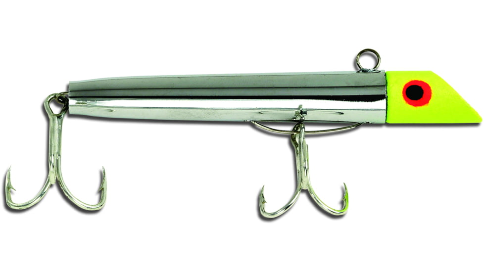 GOT-CHA 500 Series Plug, 3in #2 &amp; #4 Hooks, 1oz, Yellow Chrome, G502
