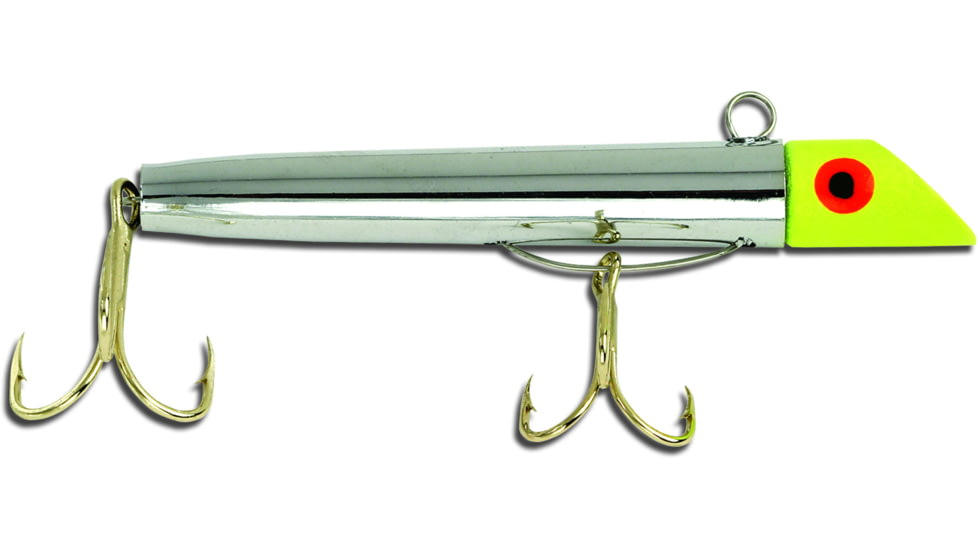 GOT-CHA 500 Series Plug, 3in #2 &amp; #4 Hooks, 1oz, Yellow Chrome/Gold Hook, G502GH