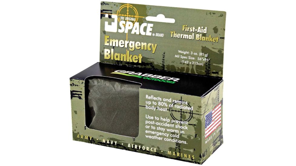 Grabber Emergency Blanket-olive 6666EBMR