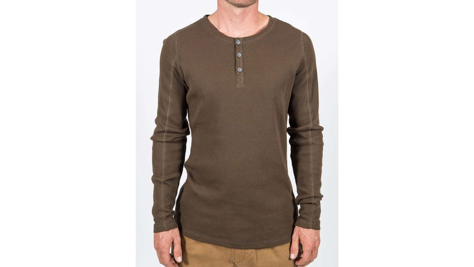 Gramicci Jak Henley Shirt - Mens, Havana Coffee, Medium, M-4202-YRHVCMD