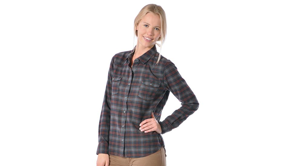 Gramicci Montana Vintage Flannel Button Down - Women's-Mineral Grey-Small