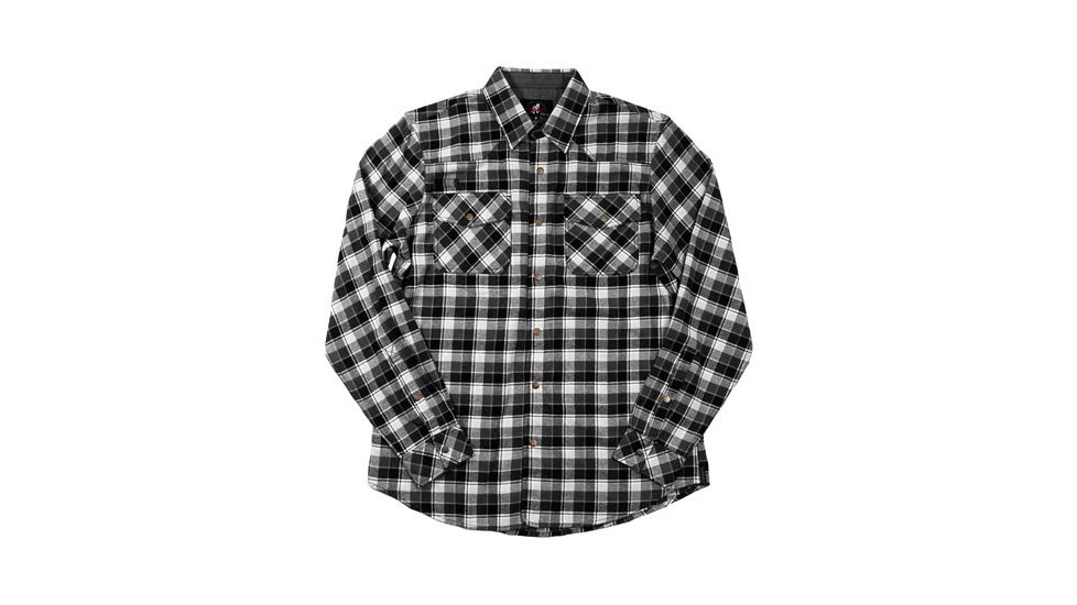 Gramicci Off Trail Plaid Shirt - Mens-Black-Large