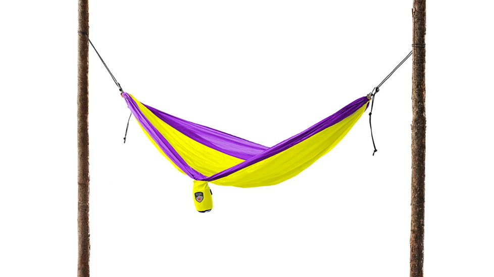 Grand Trunk Double Parachute Nylon Hammock-Neon/Purple
