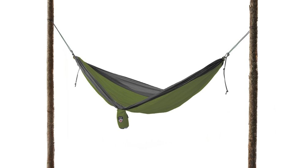 Grand Trunk Double Parachute Nylon Hammock-Olive/Grey