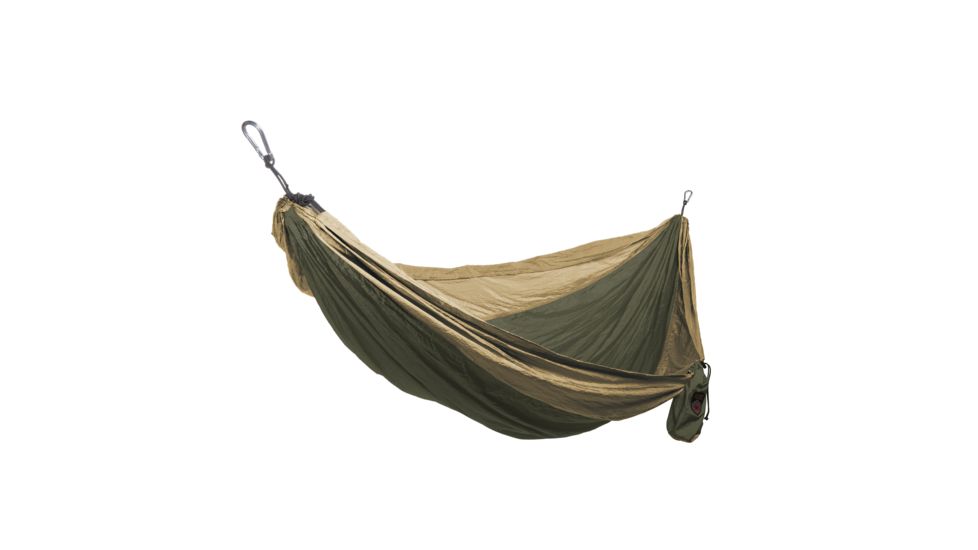 Grand Trunk Double Parachute Nylon Hammock-Olive/Khaki
