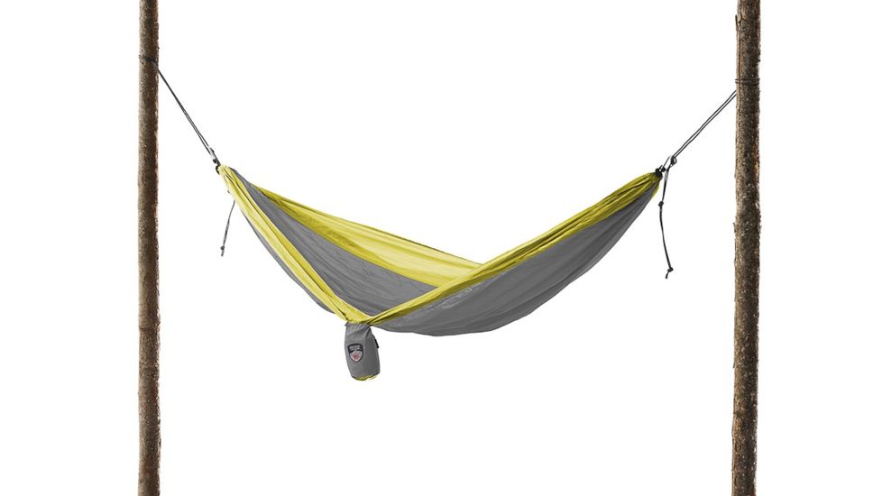 Grand Trunk Double Parachute Nylon Hammock-Silver/Yellow