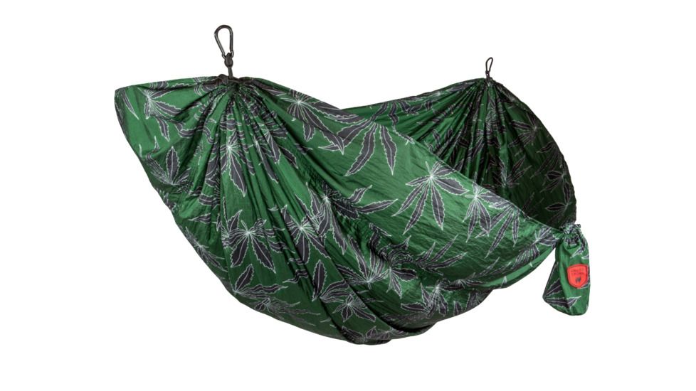 Grand Trunk Hemp Series Nylon Double Hammock, Hemp/Green Crack DH-HEMP-GRNCRK