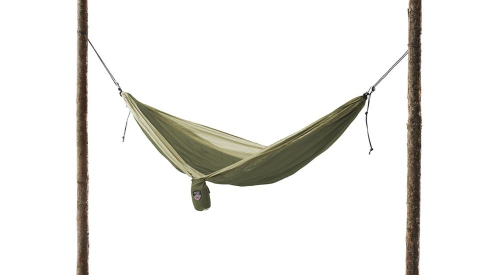 Grand Trunk Single Parachute Nylon Hammock-Olive/Khaki