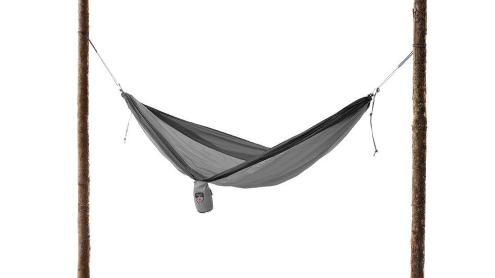 Grand Trunk Single Parachute Nylon Hammock-Silver/Grey
