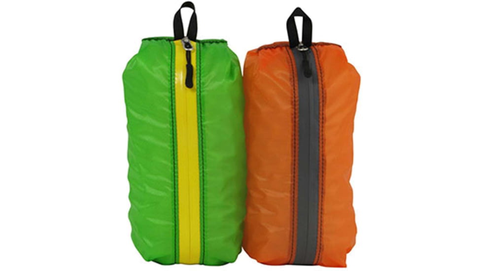 Granite Gear Air ZippDitty 2-Pack, Orange/Gray &amp; Green/Yellow, 2.4L, 21855-PC