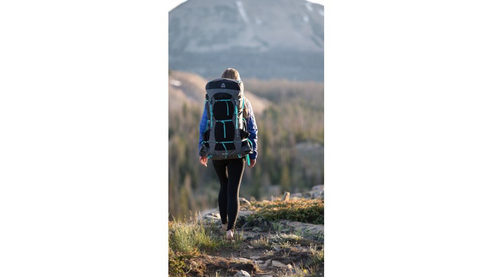 Granite Gear Blaze 60 Backpack - Womens, Black/Black Gingham/Teal, Short, 5000028-0014