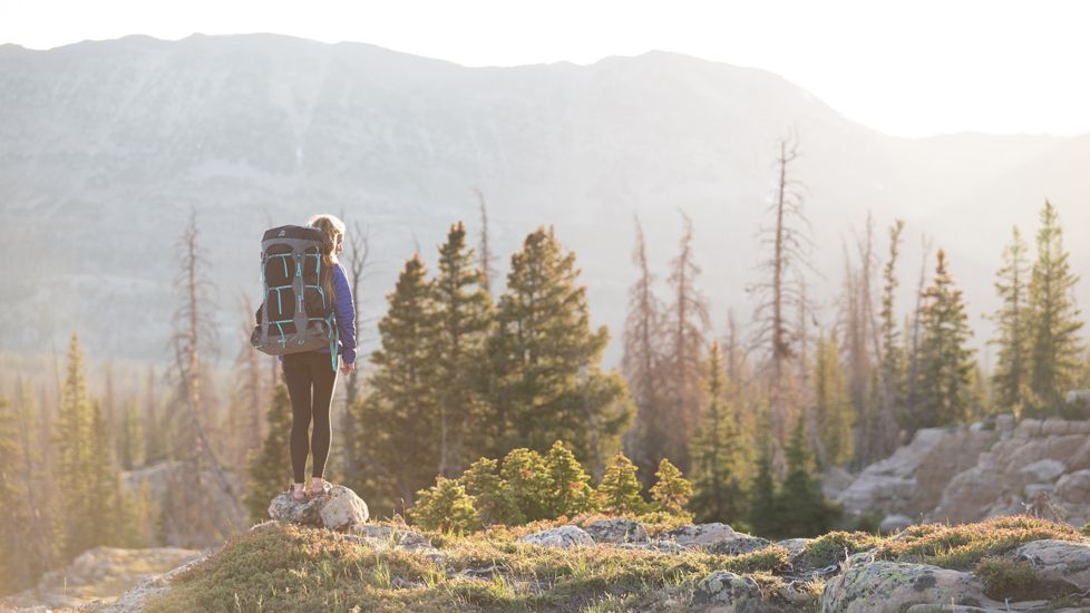 Granite Gear Blaze 60 Backpack - Womens, Black/Black Gingham/Teal, Short, 5000028-0014