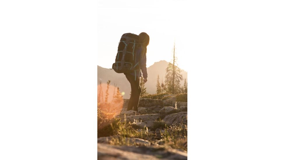 Granite Gear Blaze 60 Backpack - Womens, Black/Black Gingham/Teal, Short, 5000028-0014