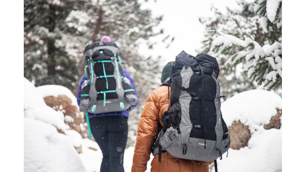 Granite Gear Blaze 60 Backpack - Womens, Black/Black Gingham/Teal, Short, 5000028-0014