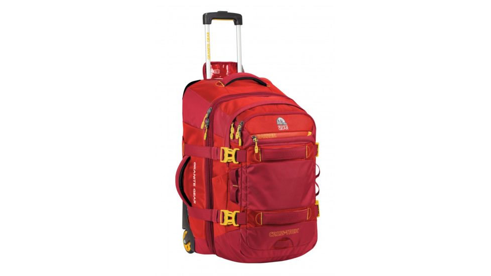 Granite Gear Cross Trek 22 Wheeled Duffel w/ Removable 28 L Pack-Blood Orange