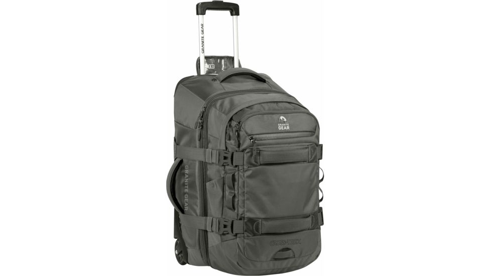 Granite Gear Cross Trek 22 Wheeled Duffel w/ Removable 28 L Pack-Flint/Chromium