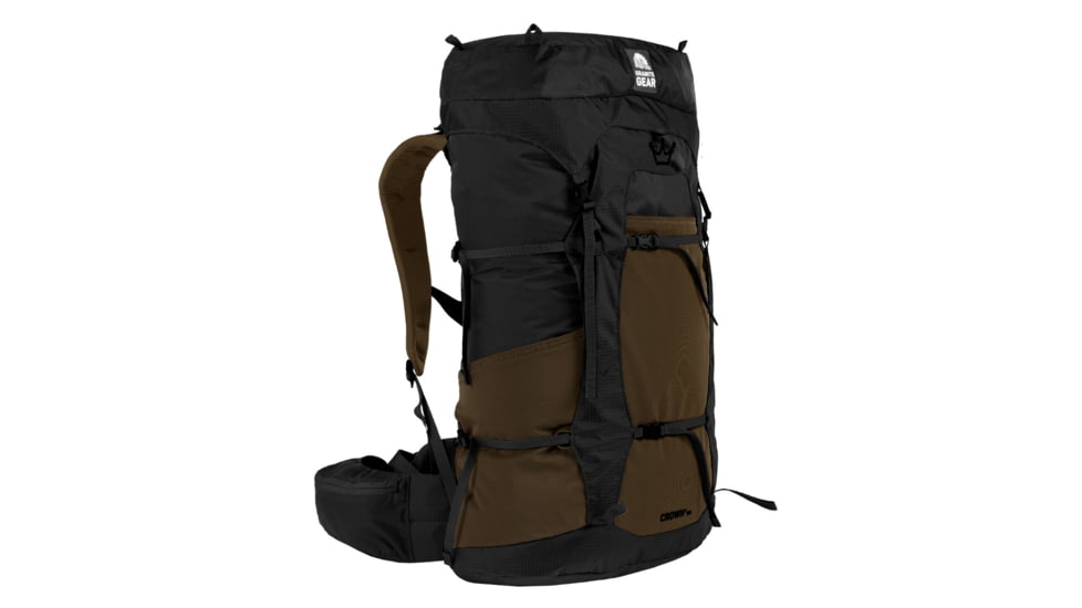 Granite Gear Crown2 60L Backpack, Regular, Black/Arabica, 5000008-0007