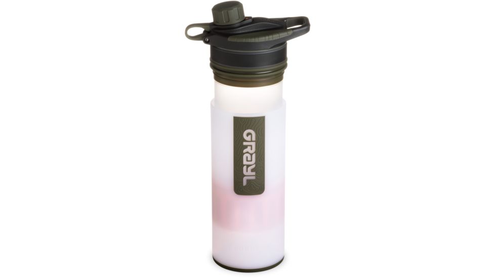 Grayl GeoPress Purifier Bottle, Alpine White, 24 oz, 400-WHT