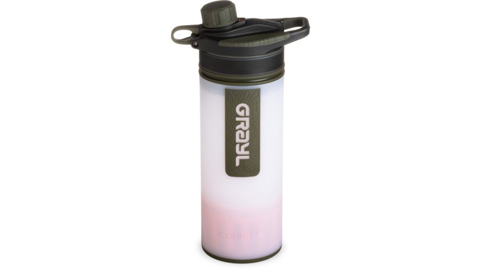 Grayl GeoPress Purifier Bottle, Alpine White, 24 oz, 400-WHT
