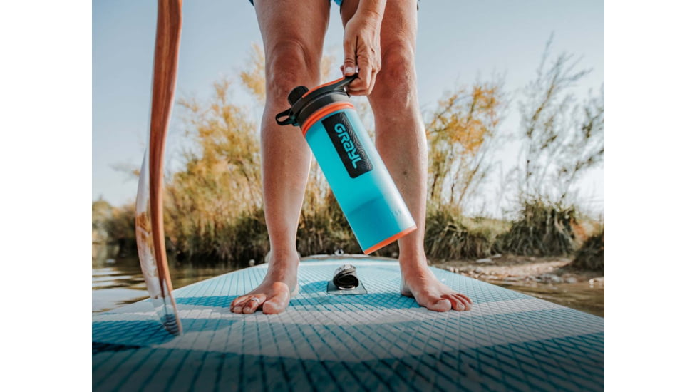 Grayl GeoPress Purifier Bottle, Bali Blue, 25 oz, 400-BAL