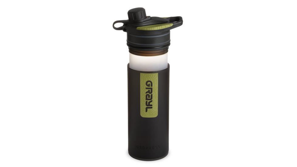 Grayl GeoPress Purifier Bottle, Black Camo, 24 oz, 400-BCO