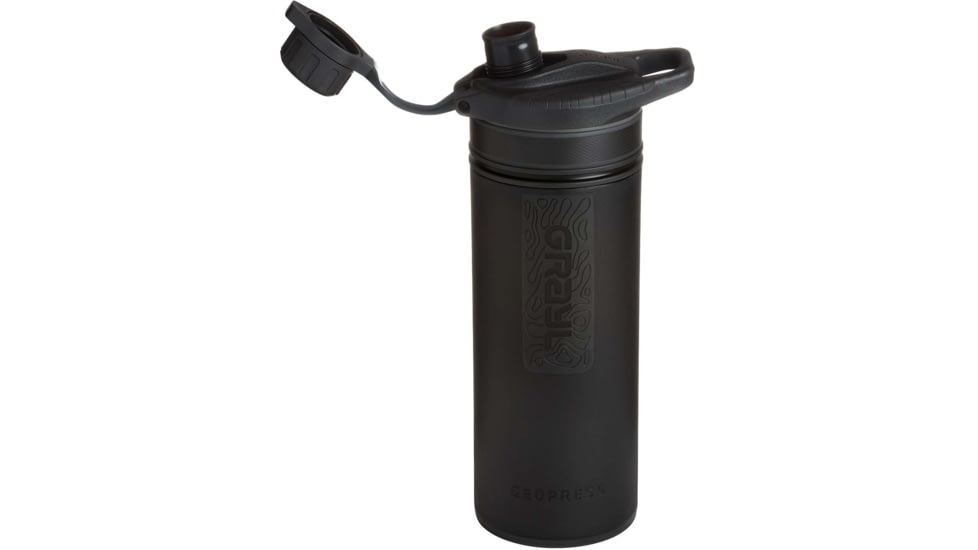 Grayl GeoPress Purifier Bottle, Covert Black, 27 oz, 400-COV