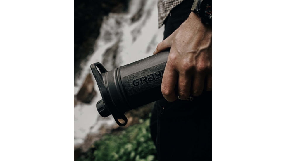 Grayl GeoPress Purifier Bottle, Covert Black, 27 oz, 400-COV