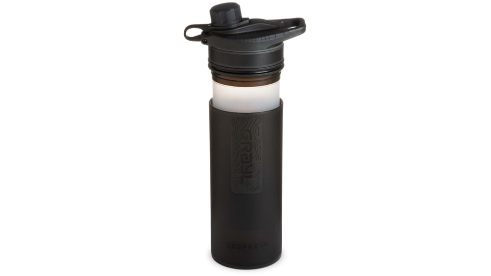 Grayl GeoPress Purifier Bottle, Covert Black, 27 oz, 400-COV