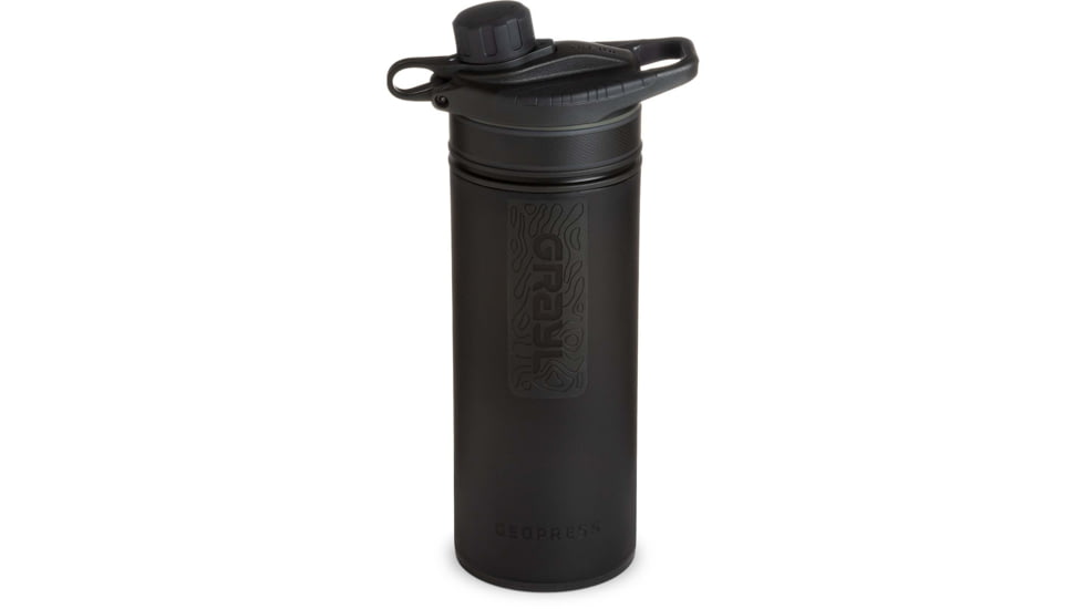 Grayl GeoPress Purifier Bottle, Covert Black, 27 oz, 400-COV