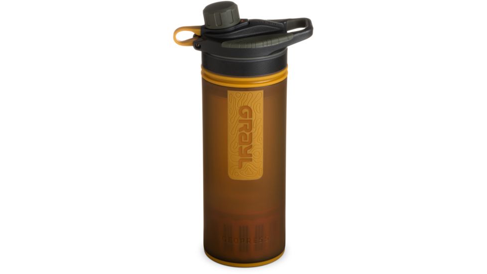 Grayl GeoPress Purifier Bottle, Coyote Amber, 24 oz, 400-AMB